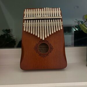 Wooden Kalimba with Silver Keys